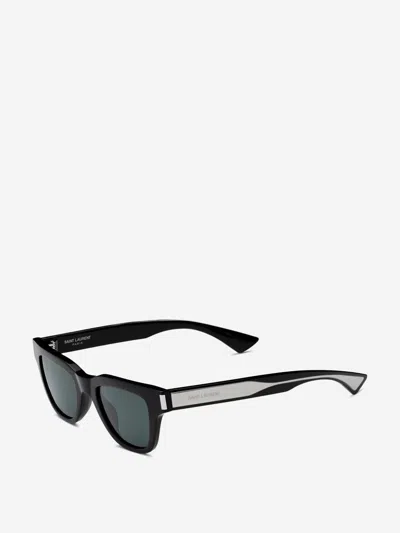Saint Laurent Square Wellington Sunglasses In Black