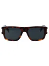 Saint Laurent Havana Crystal Black Acetate Sunglasses