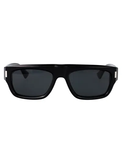 Saint Laurent Squared Sunglasses Sl 762 001 In Black