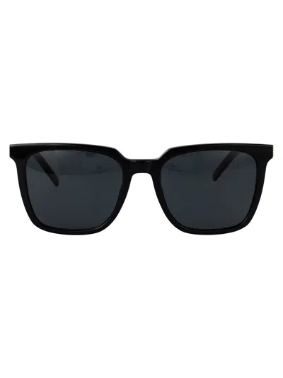 Saint Laurent Squared Sunglasses Sl M146 001 In Black