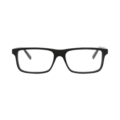 Pre-owned Saint Laurent Square-frame Acetate Optical Frames 'black/transparent' | Men's Size Onesize