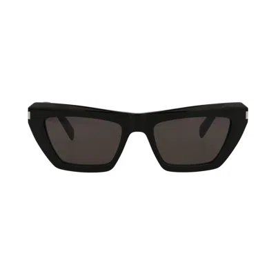 Pre-owned Saint Laurent Square-frame Acetate Sunglasses 'black' | Women's Size Onesize