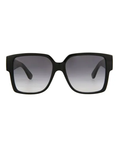 Pre-owned Saint Laurent Squareframe Acetate Sunglasses In Black Black Grey (slm9/30001591/002)