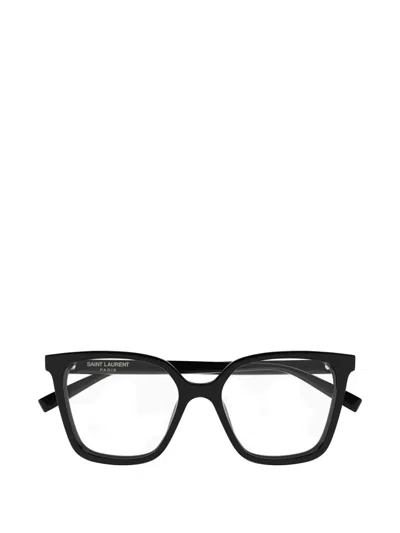 Saint Laurent Square-frame Glasses In Black