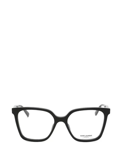 Saint Laurent Square-frame Glasses In Black