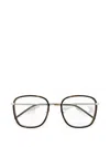 Saint Laurent Square-frame Glasses In Brown