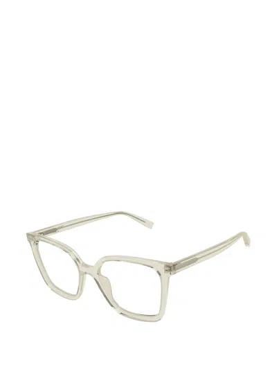 Saint Laurent Square-frame Glasses In Neutral