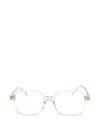 Saint Laurent Square-frame Glasses In Red