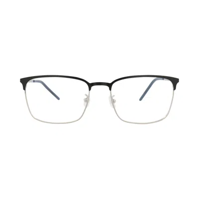 Pre-owned Saint Laurent Square-frame Metal Optical Frames 'black/transparent' | Men's Size Onesize