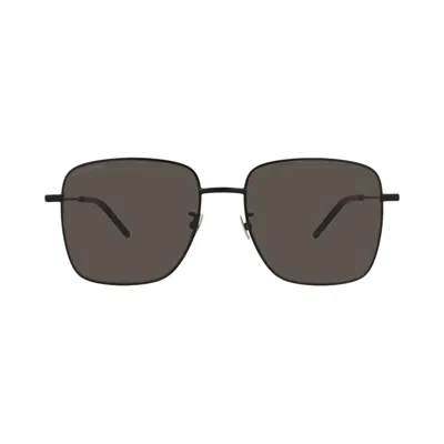 Pre-owned Saint Laurent Square-frame Metal Sunglasses 'black' | Women's Size Onesize