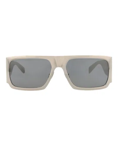 Pre-owned Saint Laurent Squareframe Metal Sunglasses In Silver Silver Silver (sl635/30014741/002)