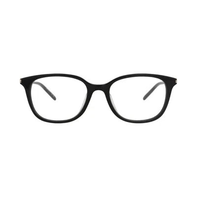 Pre-owned Saint Laurent Square-frame Recycled Acetate Optical Frames 'black/transparent' | Men's Size Onesize