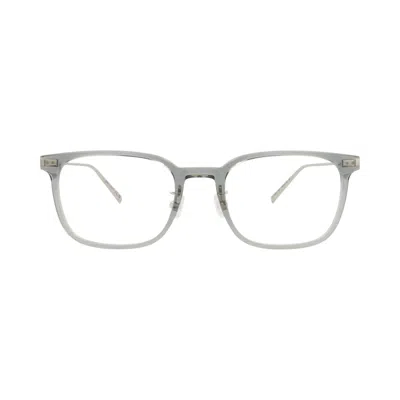 Pre-owned Saint Laurent Square-frame Recycled Acetate Optical Frames 'grey/silver/transparent' | Men's Size On In Gray