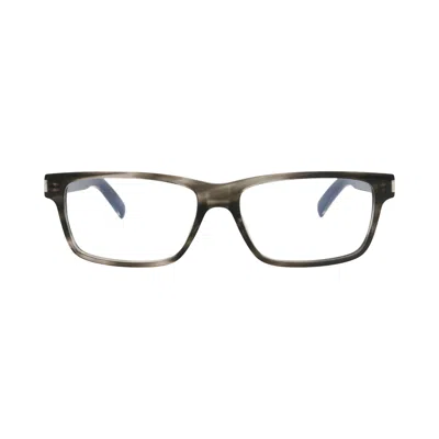Pre-owned Saint Laurent Square-frame Recycled Acetate Optical Frames 'havana/crystal/transparent' | Brown | Me