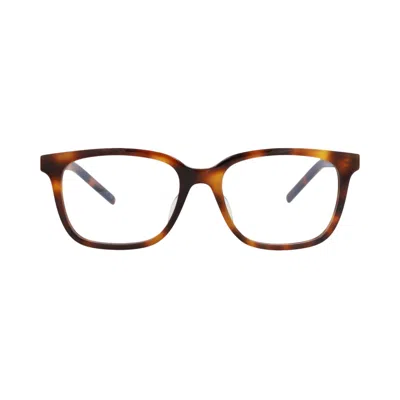 Pre-owned Saint Laurent Square-frame Recycled Acetate Optical Frames 'havana/transparent' | Brown | Women's Si