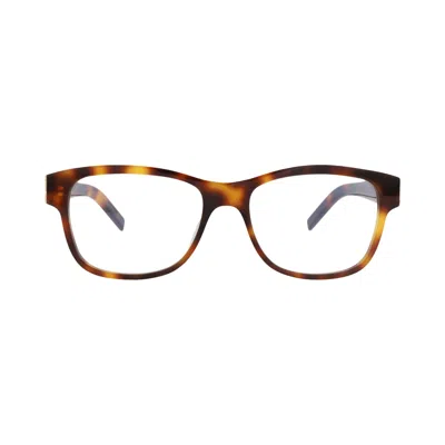 Pre-owned Saint Laurent Square-frame Recycled Acetate Optical Frames 'havana/transparent' | Brown | Women's Si