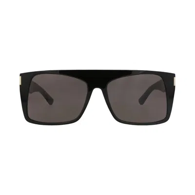 Pre-owned Saint Laurent Square-frame Recycled Acetate Sunglasses 'black' | Women's Size Onesize