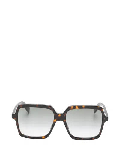 Saint Laurent Square-frame Sunglasses In Brown