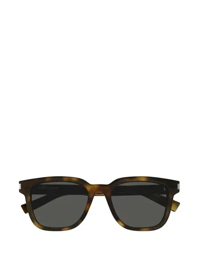 Saint Laurent Square-frame Sunglasses In Brown