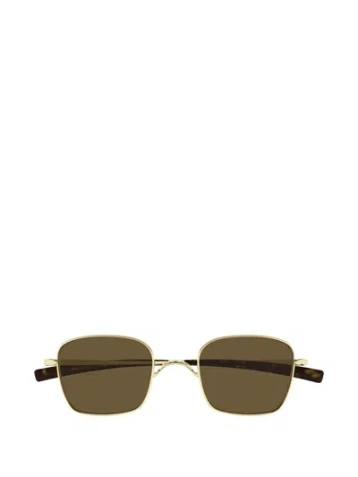 Saint Laurent Square-frame Sunglasses In Gold