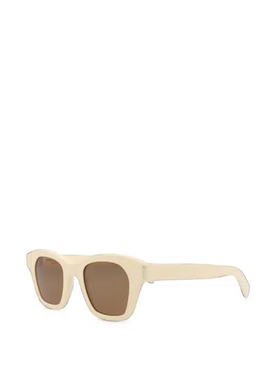 Saint Laurent Square-frame Sunglasses In Neutral