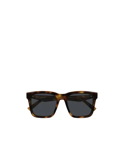 Saint Laurent Square-frame Tortoiseshell Sunglasses In Green