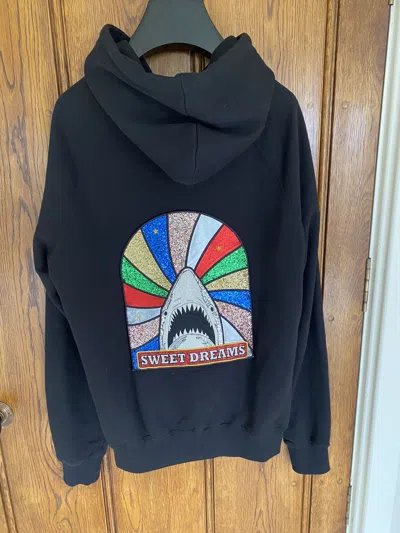 Pre-owned Saint Laurent Ss17  ‘sweet Dreams' Shark Hoodie $1190
