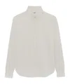 Saint Laurent Classic-collar Cotton Shirt In White