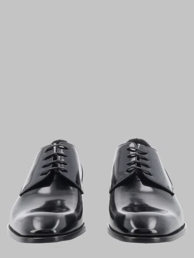 Saint Laurent Stanton Mocassino Derby Dress Shoes For Men With 2.5 Cm Heel In Purple