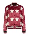 Saint Laurent "varsity" Jacket In Red