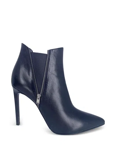 Pre-owned Saint Laurent Stiletto Ankle Boots In Black
