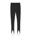 Saint Laurent Stirrup-cuff Leggings In Black