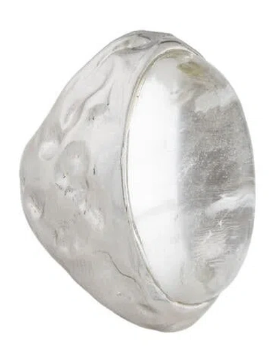 Pre-owned Saint Laurent Stone Cocktail Ring In Multi