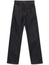 Saint Laurent Straight Baggy Jeans In Blue