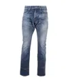 Saint Laurent Straight Cut Jeans In Blue