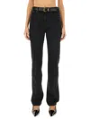 Saint Laurent Black 90s High-rise Bootcut Jeans In Black