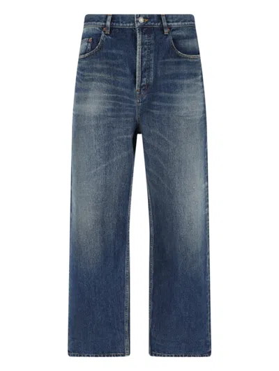 Saint Laurent Straight Jeans In Blue