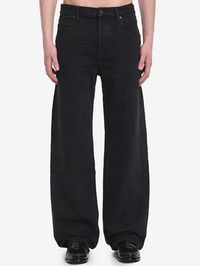 Saint Laurent Straight Jeans In Black