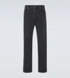 Saint Laurent Washed-out Slim Jeans In Black