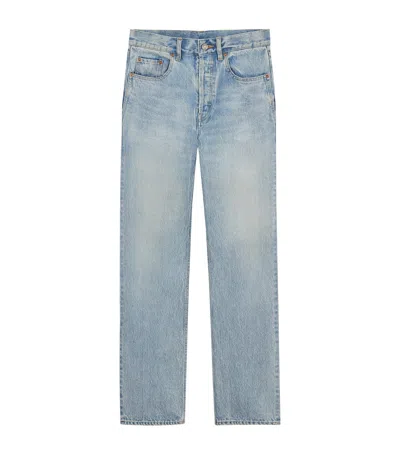 Saint Laurent Straight Jeans In Blue