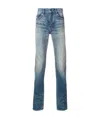 Saint Laurent Straight Jeans In Blue