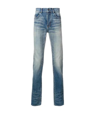 Saint Laurent Straight Jeans In Blue