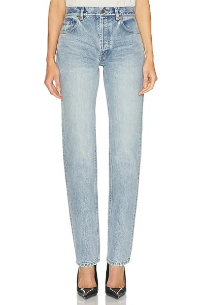 Saint Laurent Straight Leg In Blue