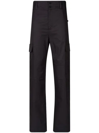 Saint Laurent Button Detail Straight Leg Pants For Women In Grey
