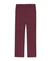Saint Laurent Cotton Straight-leg Trousers In Red