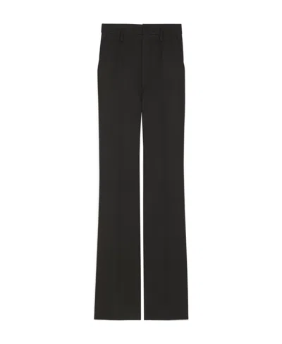 Saint Laurent Straight-leg Cut Trousers In Black