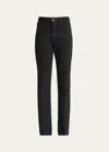 Saint Laurent Straight Leg Denim Pants In Nero