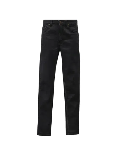 Pre-owned Saint Laurent Straight-leg Five-pocket Jeans In Black