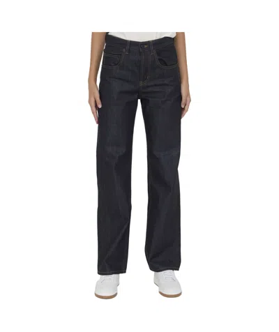 Saint Laurent Straight-leg Jeans In Black