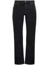 Saint Laurent Washed-out Slim Jeans In Black